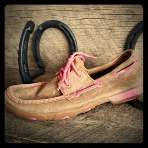 Twisted X Women's Breast Cancer Driving Mocs